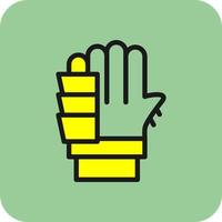 Handschuhe-Vektor-Icon-Design vektor