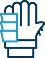 Handschuhe-Vektor-Icon-Design vektor