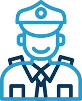 Polizist-Vektor-Icon-Design vektor