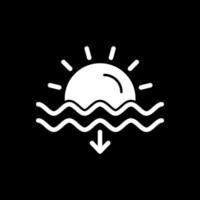 Sonnenuntergang-Vektor-Icon-Design vektor