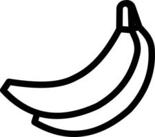 bananenvektorillustration auf einem hintergrund. hochwertige symbole. vektorikonen für konzept und grafikdesign. vektor