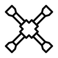 schleppen Schlüssel Symbol Design vektor