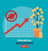 infografik över ekonomisk återhämtning vektor