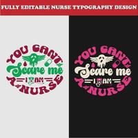 Krankenschwester Typografie Design zum t Hemd Liebhaber vektor