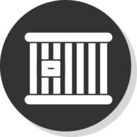 fängelse cell vektor ikon design