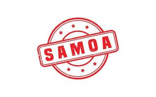 samoa stämpel sudd med grunge stil på vit bakgrund vektor