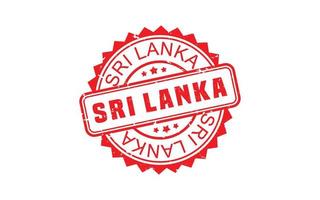 sri lanka stämpel sudd med grunge stil på vit bakgrund vektor