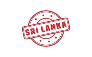 sri lanka stämpel sudd med grunge stil på vit bakgrund vektor