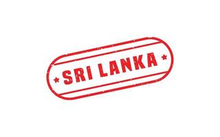 sri lanka stämpel sudd med grunge stil på vit bakgrund vektor