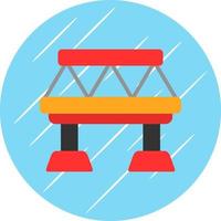 Brücke-Vektor-Icon-Design vektor