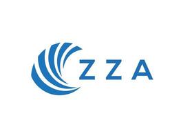zza brev logotyp design på vit bakgrund. zza kreativ cirkel brev logotyp begrepp. zza brev design. vektor
