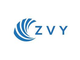 zvy brev logotyp design på vit bakgrund. zvy kreativ cirkel brev logotyp begrepp. zvy brev design. vektor