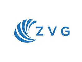 zvg Brief Logo Design auf Weiß Hintergrund. zvg kreativ Kreis Brief Logo Konzept. zvg Brief Design. vektor