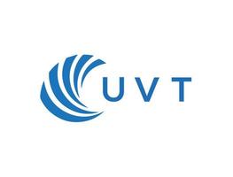 uvt brev logotyp design på vit bakgrund. uvt kreativ cirkel brev logotyp begrepp. uvt brev design. vektor