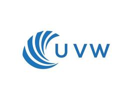 uvw brev logotyp design på vit bakgrund. uvw kreativ cirkel brev logotyp begrepp. uvw brev design. vektor