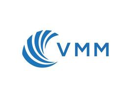 vmm Brief Logo Design auf Weiß Hintergrund. vmm kreativ Kreis Brief Logo Konzept. vmm Brief Design. vektor