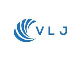 vlj brev logotyp design på vit bakgrund. vlj kreativ cirkel brev logotyp begrepp. vlj brev design. vektor