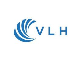 vlh brev logotyp design på vit bakgrund. vlh kreativ cirkel brev logotyp begrepp. vlh brev design. vektor