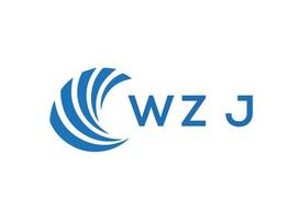 wzj brev logotyp design på vit bakgrund. wzj kreativ cirkel brev logotyp begrepp. wzj brev design. vektor