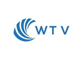 wtv brev logotyp design på vit bakgrund. wtv kreativ cirkel brev logotyp begrepp. wtv brev design. vektor