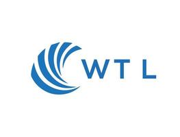 wtl Brief Logo Design auf Weiß Hintergrund. wtl kreativ Kreis Brief Logo Konzept. wtl Brief Design. vektor