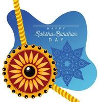 Indien Raksha Bandhan Blumendekoration vektor