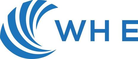 wh brev logotyp design på vit bakgrund. wh kreativ cirkel brev logotyp begrepp. wh brev design. vektor