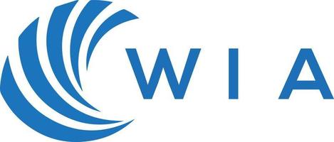 wia brev logotyp design på vit bakgrund. wia kreativ cirkel brev logotyp begrepp. wia brev design. vektor