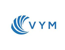 vym brev logotyp design på vit bakgrund. vym kreativ cirkel brev logotyp begrepp. vym brev design. vektor