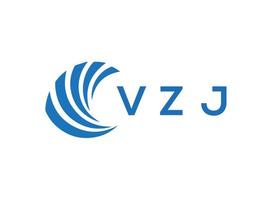 vzj brev logotyp design på vit bakgrund. vzj kreativ cirkel brev logotyp begrepp. vzj brev design. vektor