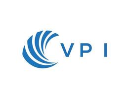 vpi Brief Logo Design auf Weiß Hintergrund. vpi kreativ Kreis Brief Logo Konzept. vpi Brief Design. vektor