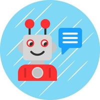 Roboter-Assistent-Vektor-Icon-Design vektor