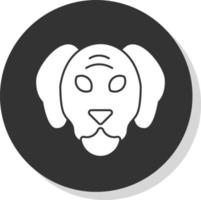 Hund-Vektor-Icon-Design vektor