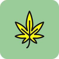 Cannabis-Vektor-Icon-Design vektor