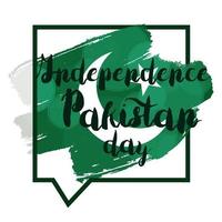 pakistans självständighetsdag vektor