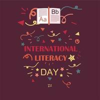 internationell läskunnighetsdag vektor