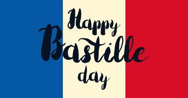 glad bastille dag vektor