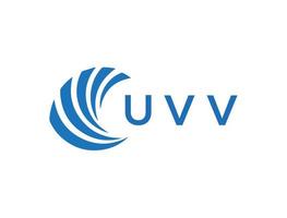 uvv brev logotyp design på vit bakgrund. uvv kreativ cirkel brev logotyp begrepp. uvv brev design. vektor