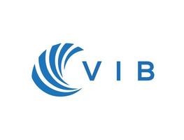 vib brev logotyp design på vit bakgrund. vib kreativ cirkel brev logotyp begrepp. vib brev design. vektor