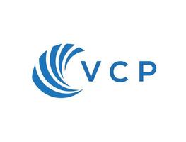 vcp brev logotyp design på vit bakgrund. vcp kreativ cirkel brev logotyp begrepp. vcp brev design. vektor