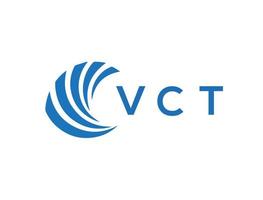 vct brev logotyp design på vit bakgrund. vct kreativ cirkel brev logotyp begrepp. vct brev design. vektor