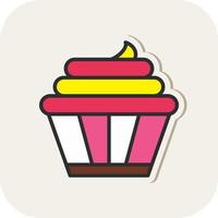 Cupcakes-Vektor-Icon-Design vektor