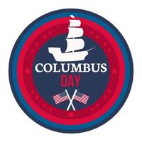 Happy Columbus Day Feier Banner vektor