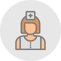 Krankenschwester-Vektor-Icon-Design vektor