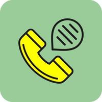 Telefonanruf-Vektor-Icon-Design vektor