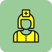 Krankenschwester-Vektor-Icon-Design vektor