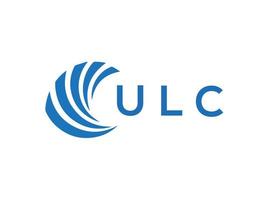 ulc brev logotyp design på vit bakgrund. ulc kreativ cirkel brev logotyp begrepp. ulc brev design. vektor