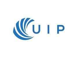 uip Brief Logo Design auf Weiß Hintergrund. uip kreativ Kreis Brief Logo Konzept. uip Brief Design. vektor