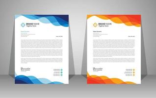 rena och professionell företags- företag företag brev mall design vektor