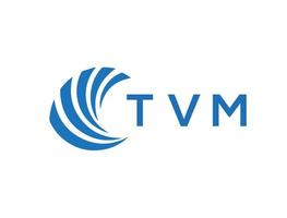 tvm Brief Logo Design auf Weiß Hintergrund. tvm kreativ Kreis Brief Logo Konzept. tvm Brief Design. vektor